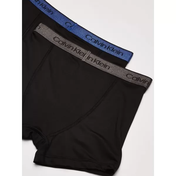 Calvin Klein Boys Performance Boxer Brief Underwear 2 PackBlackBlack