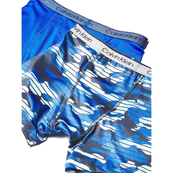 Calvin Klein Boys Performance Boxer Brief Underwear 2 PackCamoBlue