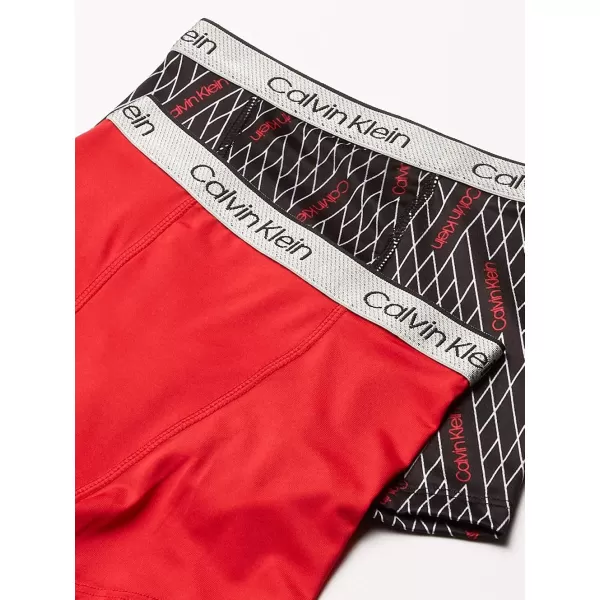 Calvin Klein Boys Performance Boxer Brief Underwear 2 PackLolipopLolipop Logo