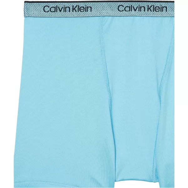 Calvin Klein Boys Performance Boxer Brief Underwear 2 PackOcean Blue Marble