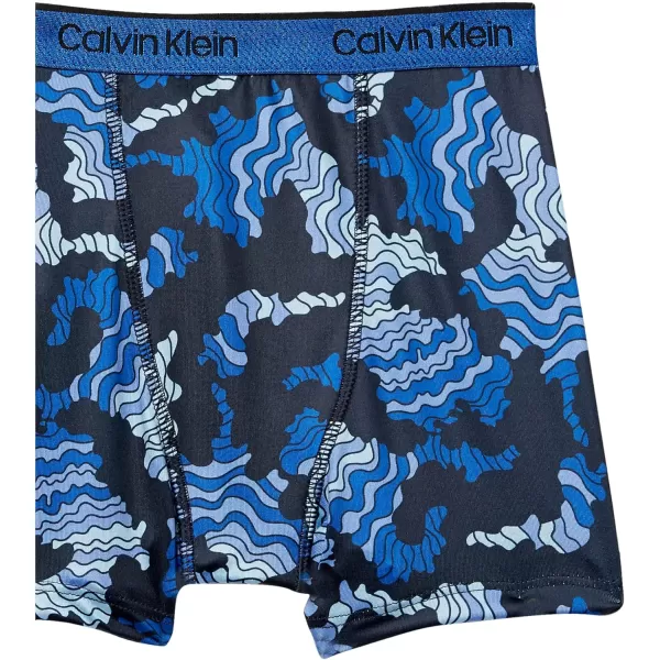 Calvin Klein Boys Performance Boxer Brief Underwear 2 PackVictoria Blue