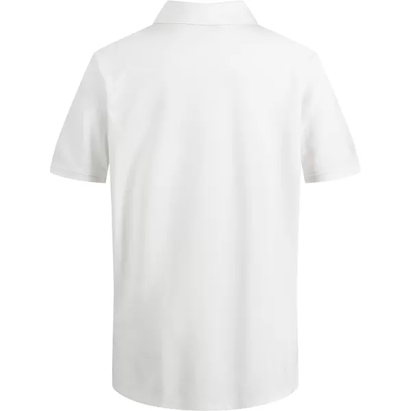 Calvin Klein Boys Short Sleeve Micro Pique Solid PoloClassic White