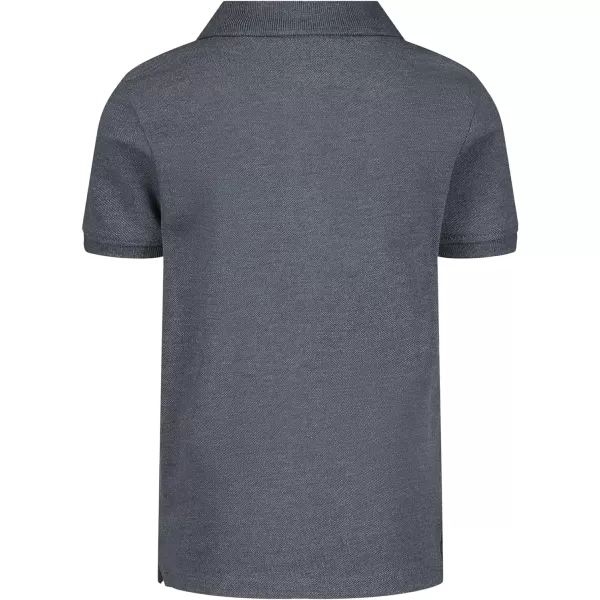 Calvin Klein Boys Short Sleeve Micro Pique Solid PoloHemisphere Heather