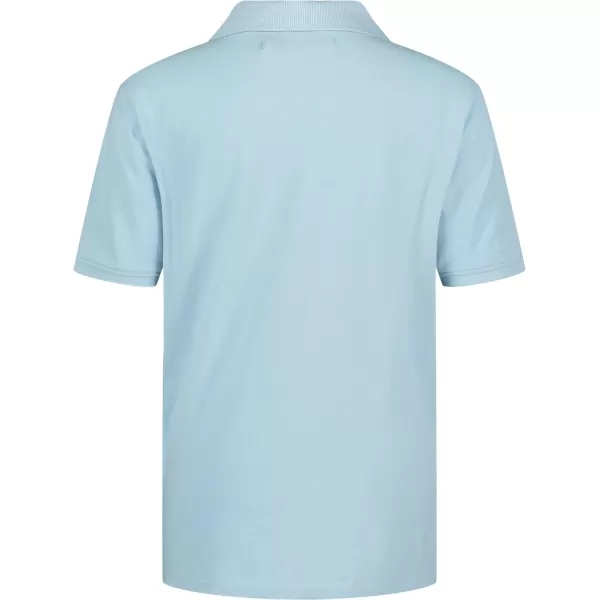 Calvin Klein Boys Short Sleeve Micro Pique Solid PoloLight Blue