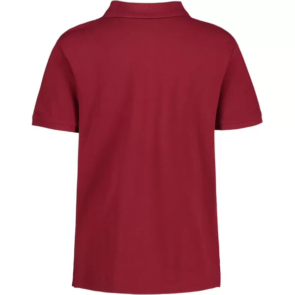 Calvin Klein Boys Short Sleeve Micro Pique Solid PoloRed Carpet