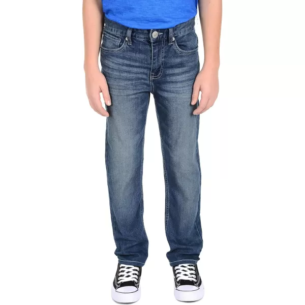 Calvin Klein Boys Skinny Fit Stretch Denim Jeans 5Pocket Style amp Zipper ClosureAuthentic