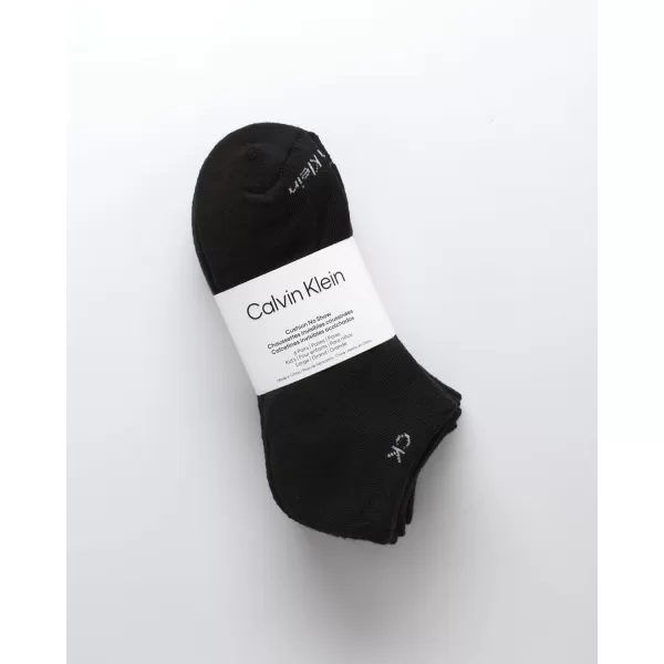 Calvin Klein Boys Socks  Cushion No Show Ankle Socks 6 PackBlack