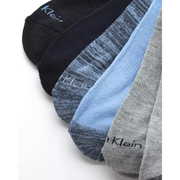 Calvin Klein Boys Socks  Cushion No Show Ankle Socks 6 PackNavyGreyBlue