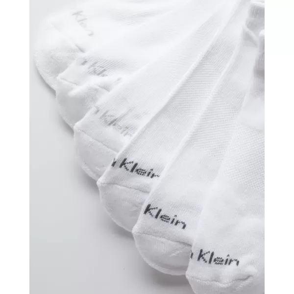 Calvin Klein Boys Socks  Cushion No Show Ankle Socks 6 PackWhite