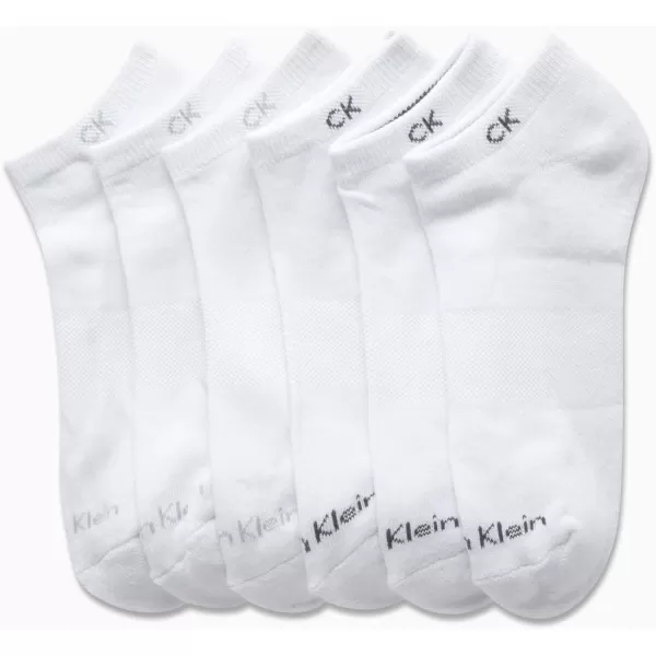 Calvin Klein Boys Socks  Cushion No Show Ankle Socks 6 PackWhite