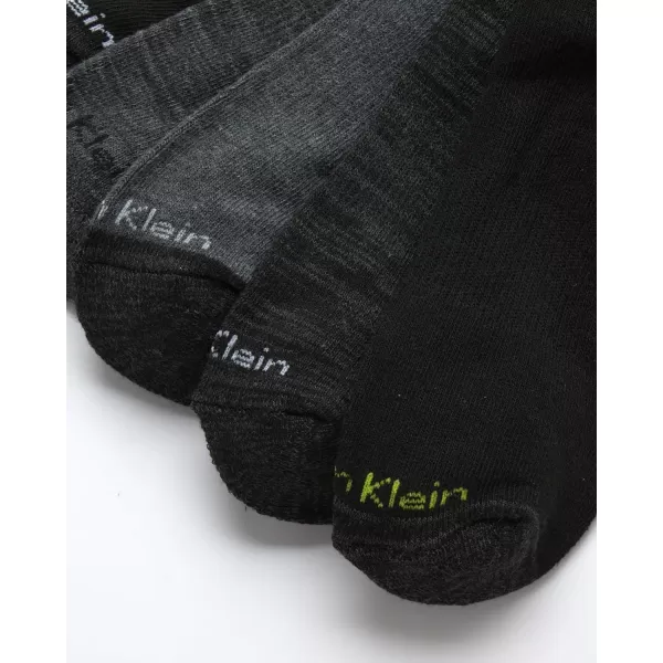 Calvin Klein Boys Socks  Cushion Quarter Cut Ankle Socks 6 PackBlackGrey Assorted