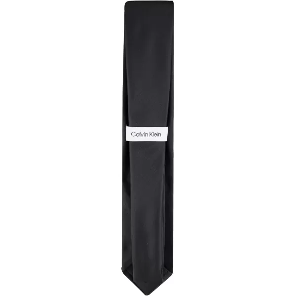 Calvin Klein Boys Solid and Pattern Ties  Big BoysBlack Solid