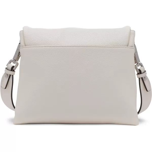 Calvin Klein Chrome Organizational 2 in 1 Flap CrossbodyCherub White