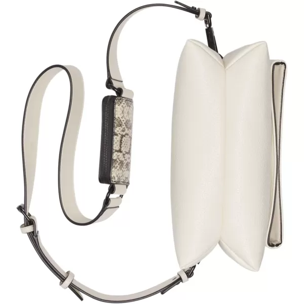 Calvin Klein Chrome Organizational 2 in 1 Flap CrossbodyCherub WhiteBlack