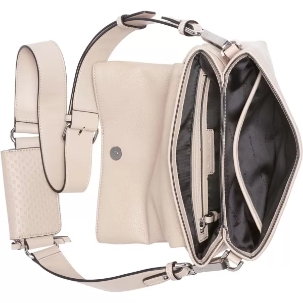 Calvin Klein Chrome Organizational 2 in 1 Flap CrossbodyMushroom