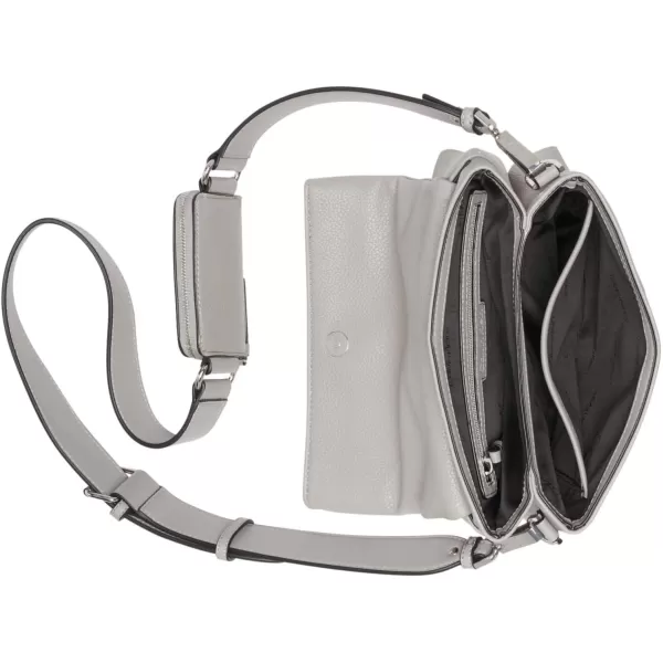 Calvin Klein Chrome Organizational 2 in 1 Flap CrossbodyStone