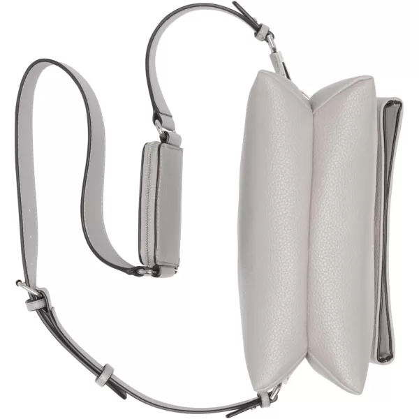 Calvin Klein Chrome Organizational 2 in 1 Flap CrossbodyStone