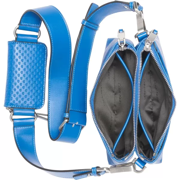 Calvin Klein Chrome Organizational 2 in 1 Top Zip CrossbodyWillow