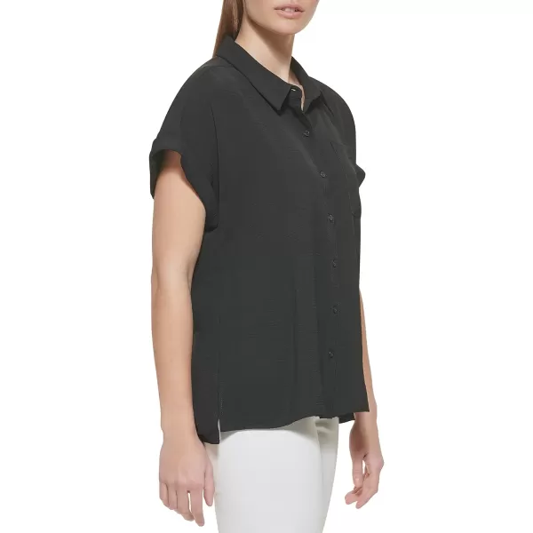 Calvin Klein Ck Womens Blouse CollarBlack