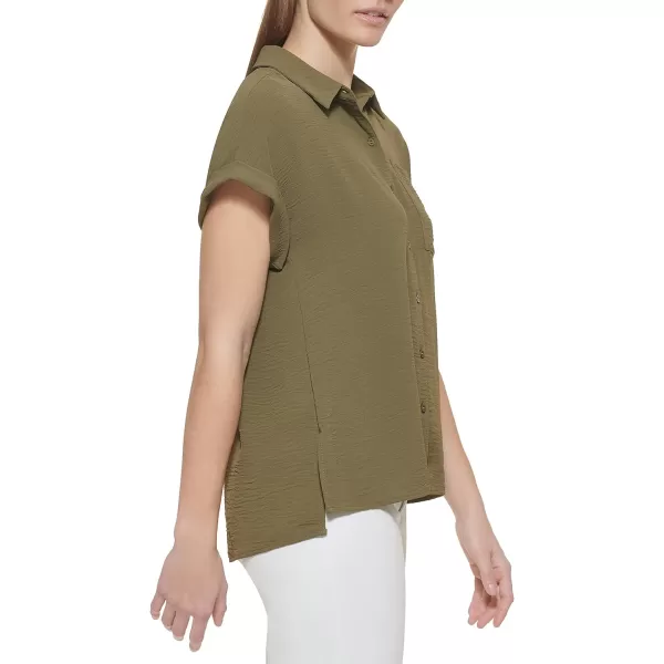 Calvin Klein Ck Womens Blouse CollarCaper