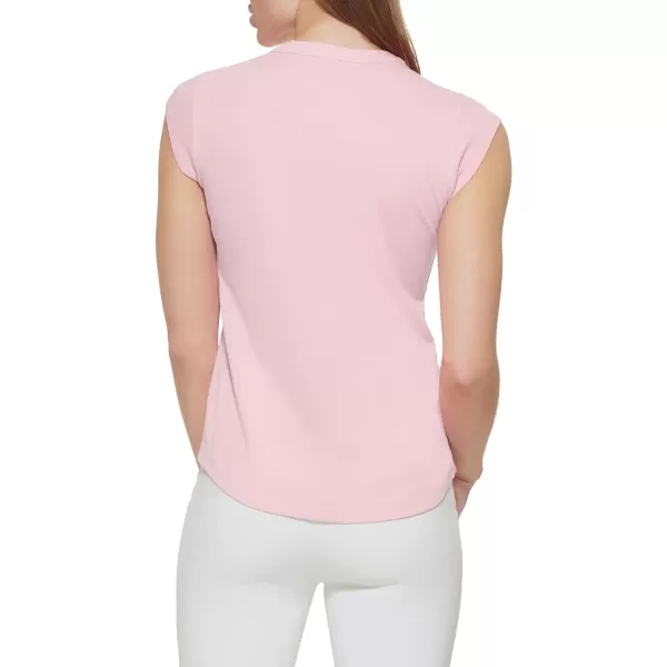 Calvin Klein Ck Womens TShirt Button DownBlush