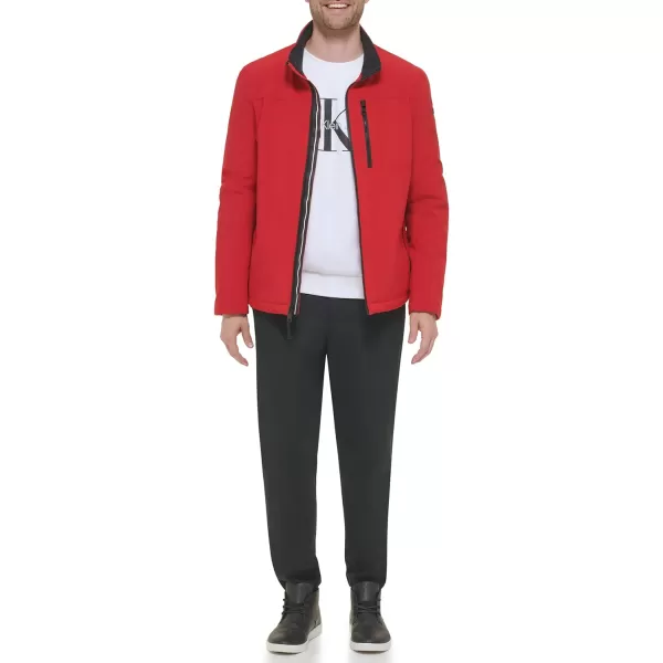 Calvin Klein Coat Mens Jackets Soft Shell with Sherpa LiningTrue Red