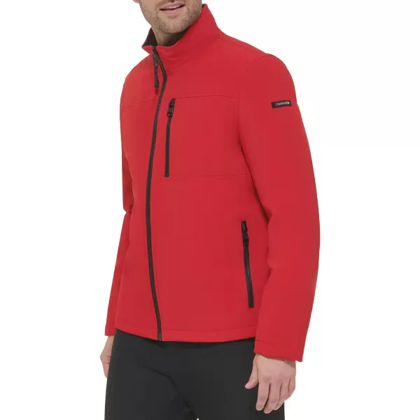 Calvin Klein Coat Mens Jackets Soft Shell with Sherpa LiningTrue Red