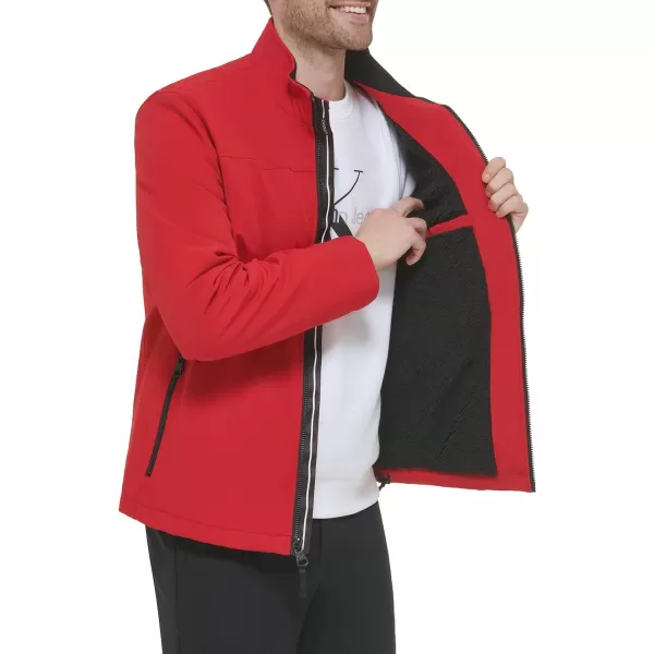 Calvin Klein Coat Mens Jackets Soft Shell with Sherpa LiningTrue Red