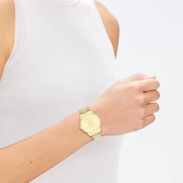 Calvin Klein Contemporary Unisex Designer WatchGold Plated