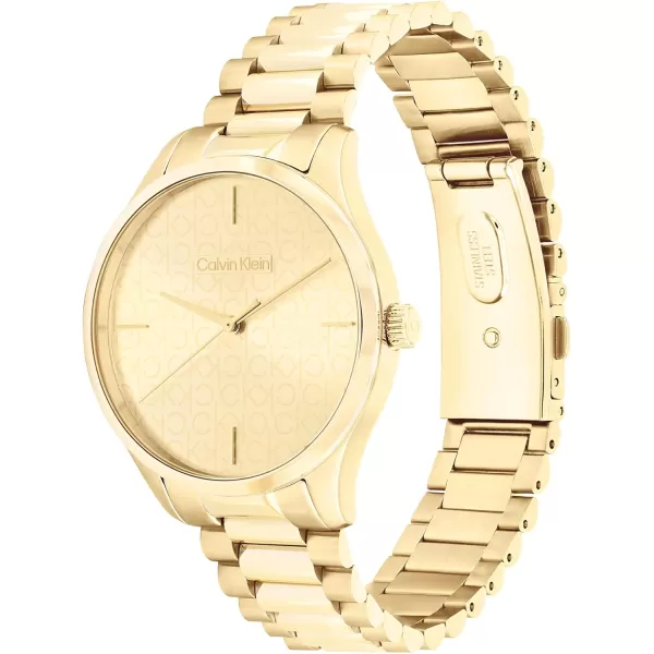 Calvin Klein Contemporary Unisex Designer WatchGold Plated