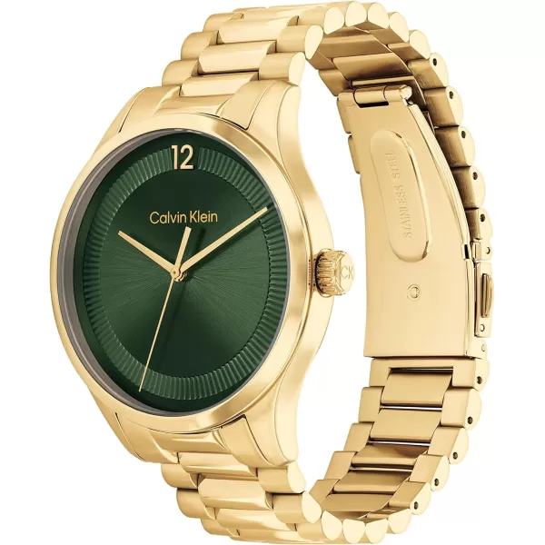 Calvin Klein Contemporary Unisex Designer WatchGreen Sunray