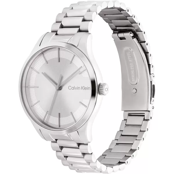 Calvin Klein Contemporary Unisex Designer WatchSilver Sunray