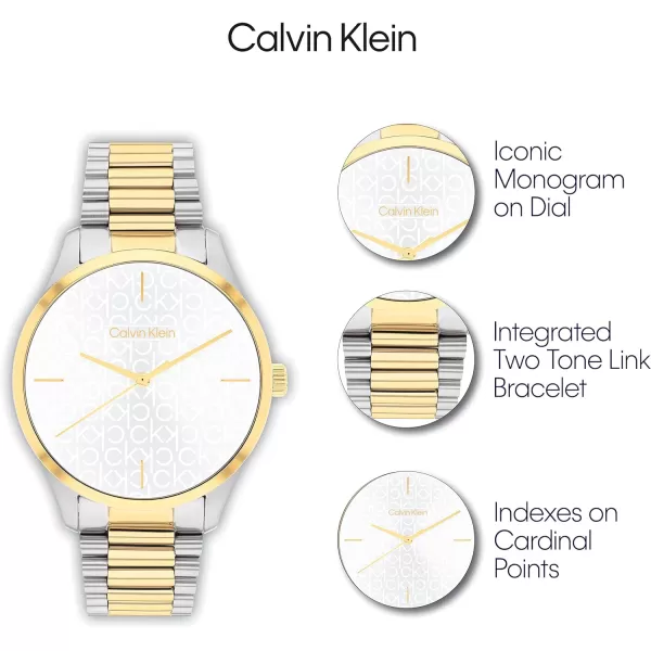 Calvin Klein Contemporary Unisex Designer WatchSilver White