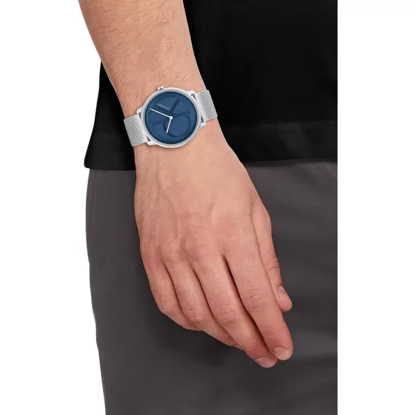 Calvin Klein Effortless Unisex Bracelet WatchSilverBlue