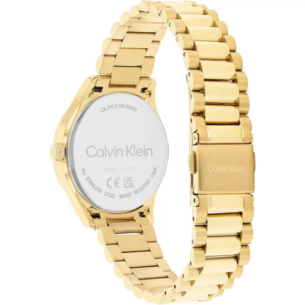 Calvin Klein Effortless Unisex Bracelet WatchYellow Gold