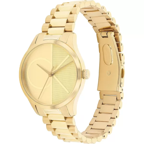 Calvin Klein Effortless Unisex Bracelet WatchYellow Gold