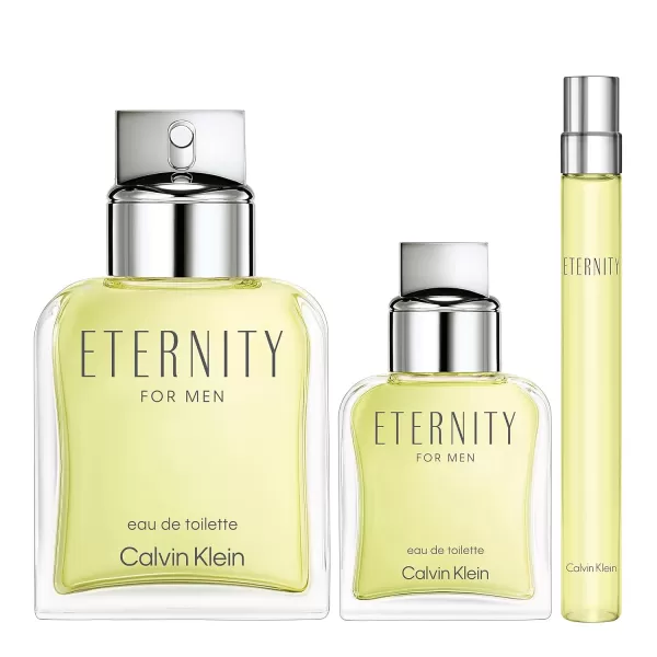 Calvin Klein Eternity for Men Eau De Toilette Cologne  Notes of Bergamot Geranium Sandalwood and Amber153 Fl Oz Pack of 3