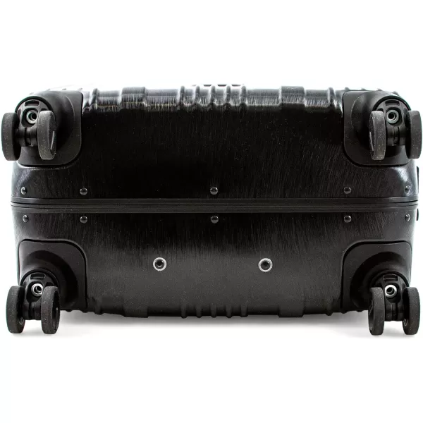 Calvin Klein Fulton 20 Hardside Spinner Luggage with TSA Lock Black 25 Inch25 Inch Black
