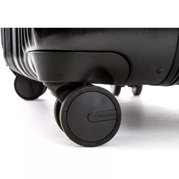 Calvin Klein Fulton 20 Hardside Spinner Luggage with TSA Lock Black 25 Inch25 Inch Black