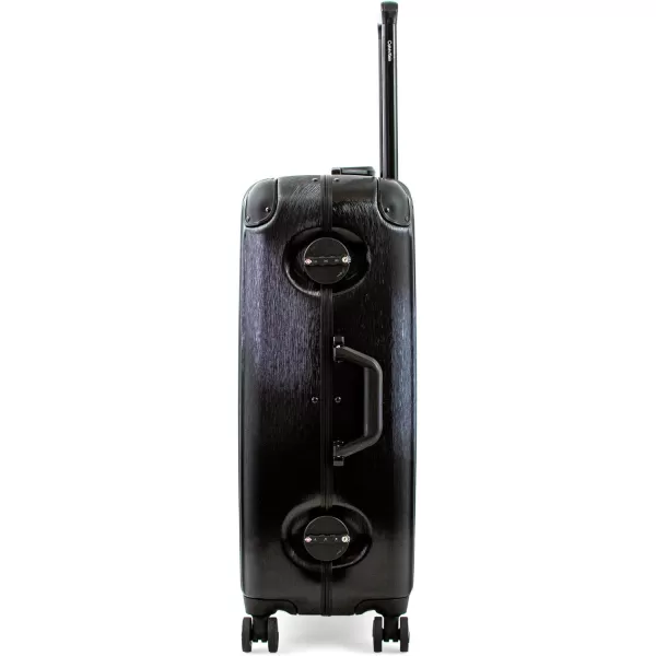 Calvin Klein Fulton 20 Hardside Spinner Luggage with TSA Lock Black 25 Inch25 Inch Black