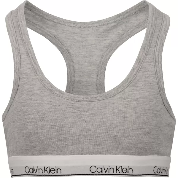 Calvin Klein Girls Big Modern Cotton Molded BraletteHeather Grey