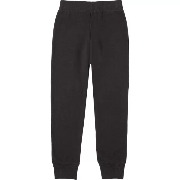 Calvin Klein Girls Logo Sweatpants Fleece Joggers with Ribbed Cuffs amp WaistbandAnthracite Ghost