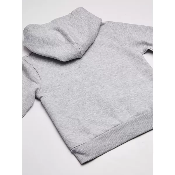 Calvin Klein Girls Logo Sweatshirt Fleece Hoodie with FullZip Front amp Functional PocketsGrey Monogram