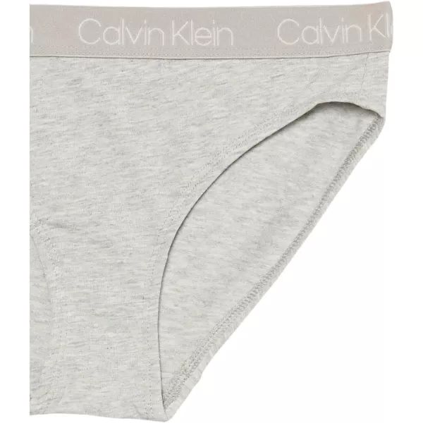Calvin Klein Girls Modern Cotton 2 Pack BikiniLilac MarbleHeather Grey