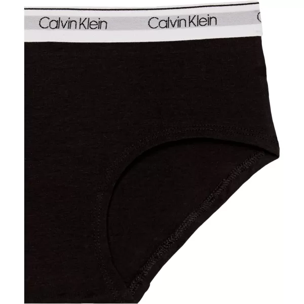 Calvin Klein Girls Modern Cotton Hipster Panty 2PackHeather Grey  Black