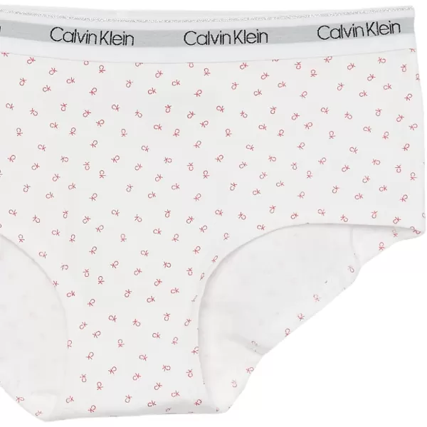 Calvin Klein Girls Modern Cotton Hipster UnderwearDystral PinkCk TossRed