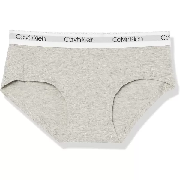 Calvin Klein Girls Modern Cotton Hipster UnderwearHeather GreyRed BuffaloBlack