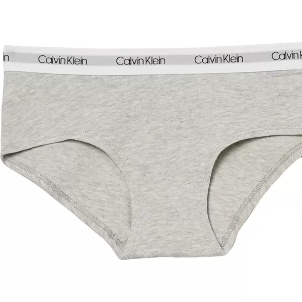 Calvin Klein Girls Modern Cotton Hipster UnderwearPink Logo TiedyeHeather GreyWhite