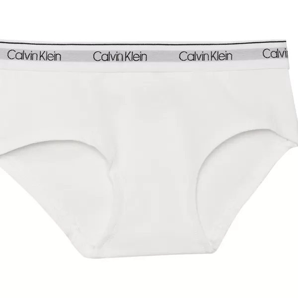 Calvin Klein Girls Modern Cotton Hipster UnderwearWhiteBlackHeather Grey