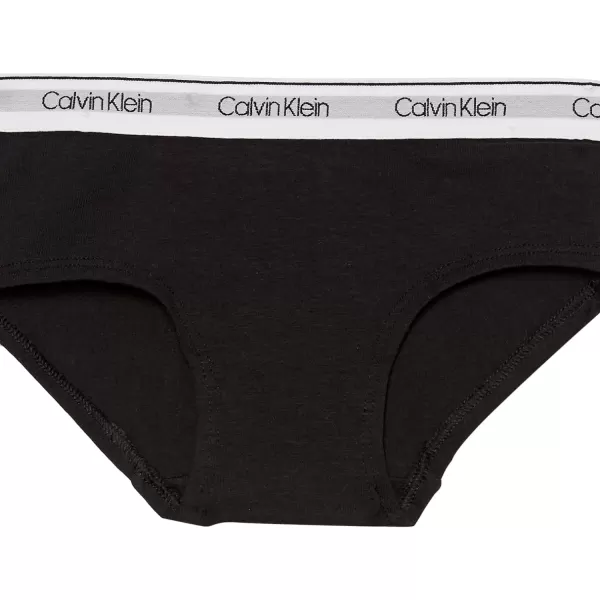 Calvin Klein Girls Modern Cotton Hipster UnderwearWhiteBlackHeather Grey